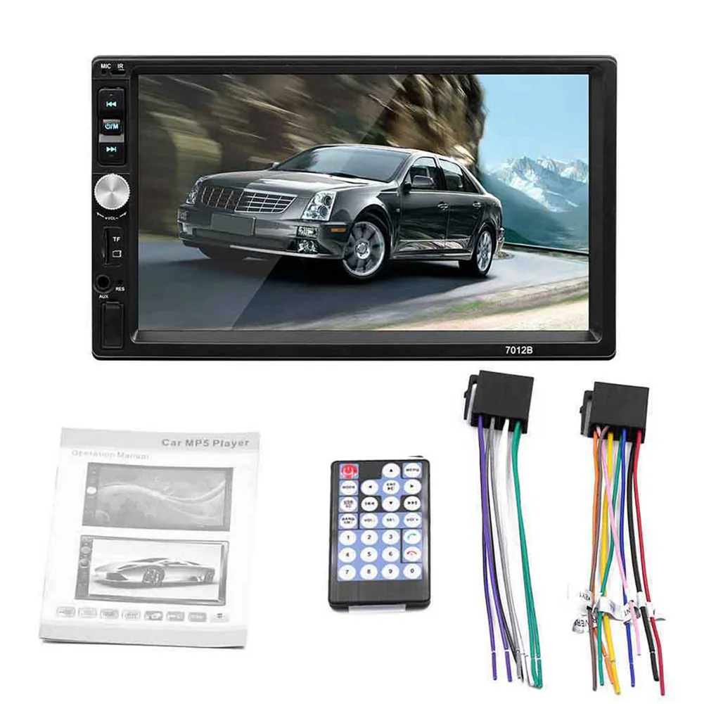 

7012 7-inch Double Ingot Car Universal Bluetooth Call MP5 Player Reverse Image Stereo Radio HD Multimedia Player Remote control