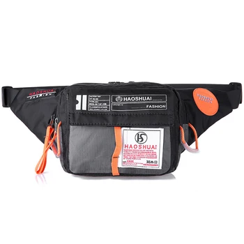 

Men Women Multi Pockets Outdoor Zipper Fanny Pack Money Pouch Adjustable Strap Soft Purses Sports Handsfree Waist Bag Nylon