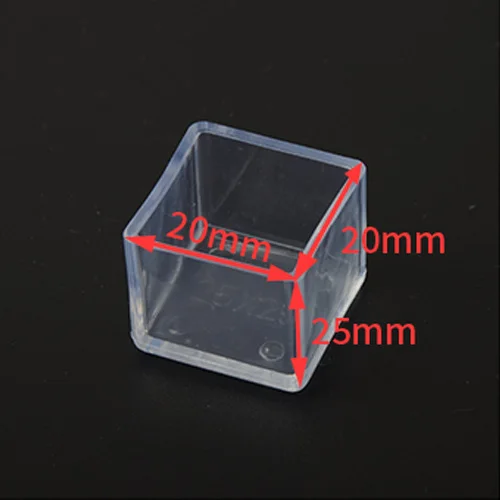 4/8pcs Chair Leg Caps Rubber Feet Protector Pads Furniture Table Covers Socks Plugs Cover Furniture Leveling Feet Home Decor Square 20x20mm
