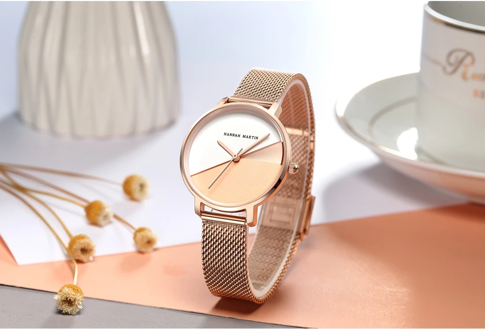 Дропшиппинг А++ качество Япония кварцевый механизм нержавеющая сталь сетчатый ремешок наручные часы винтажные женские водонепроницаемые часы