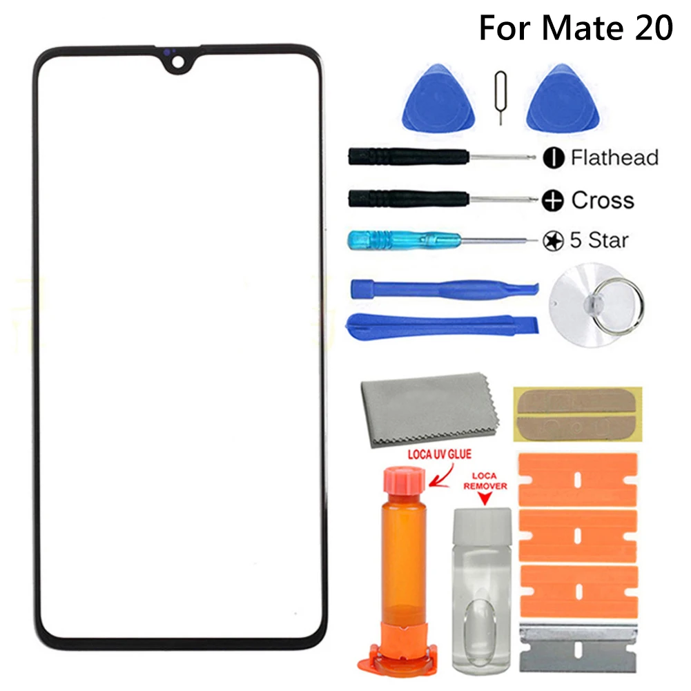 Сменное Переднее стекло AMOLED набор для ремонта экрана Huawei Mate 30 P20 P30 Pro запасные