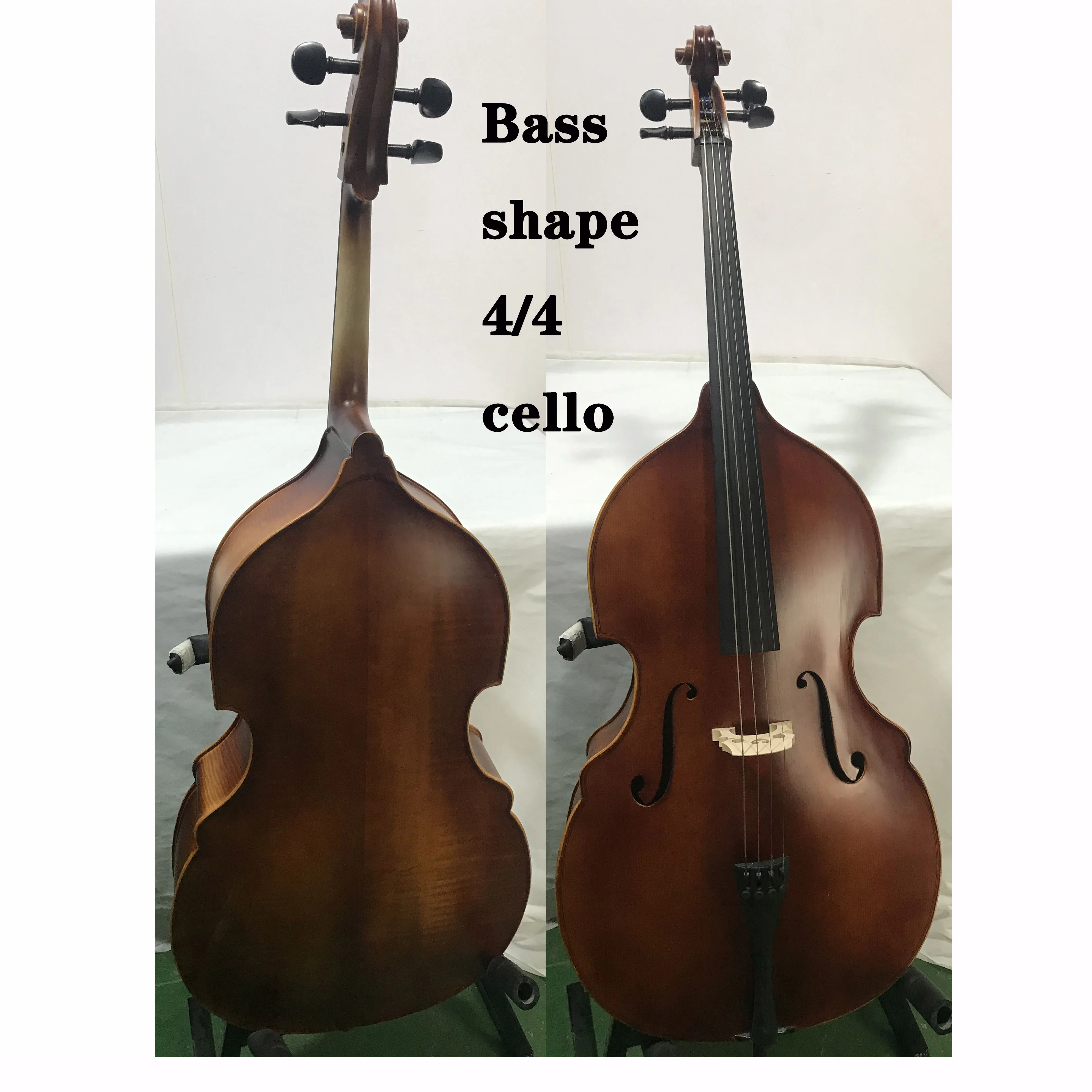FullsizeHandmade4StringCello44SolidWoodSweetVoiceDouble