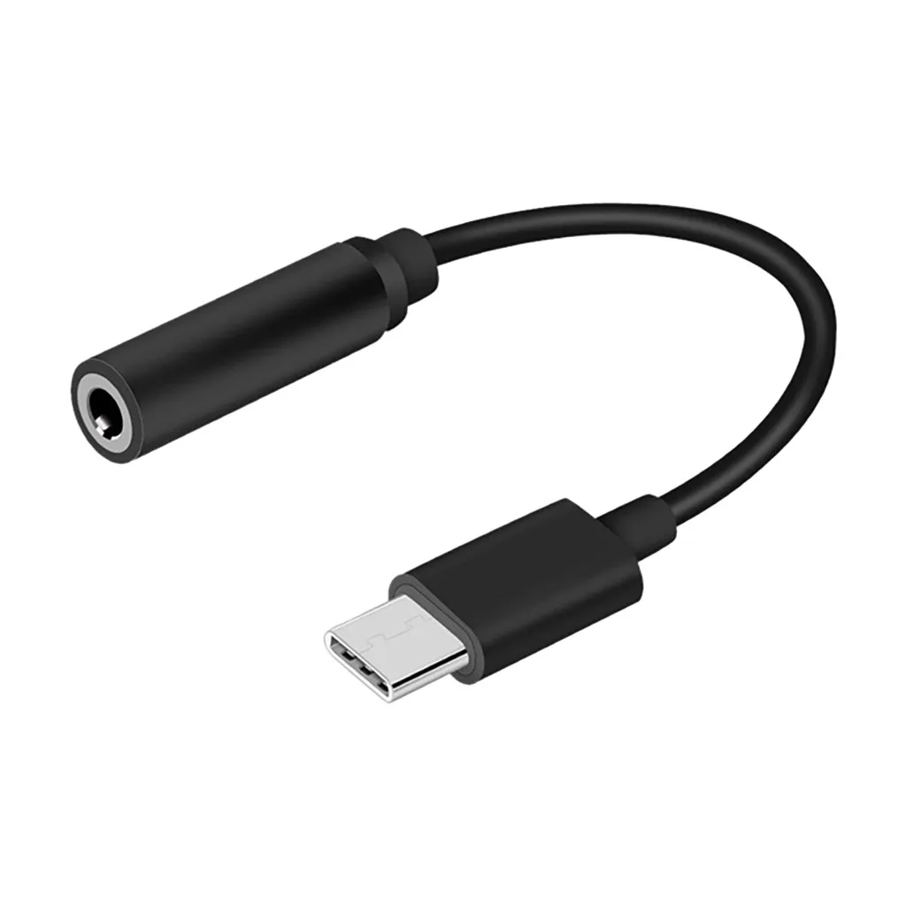 

OMESHIN TypeC 3.5 Jack Earphone USB C to 3.5mm AUX Headphone Adapter For Huawei mate 20 P30 pro Xiaomi Mi 6 8 9 SE Audio cable
