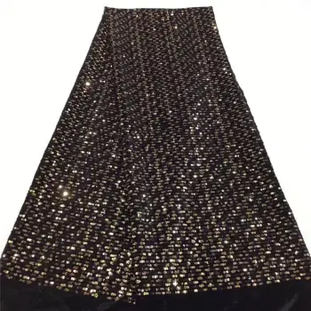 

Latest French Lace Fabric High Quality Nigerian Wedding Lace Fabric With Sequins For African Lace Fabric 5yards 3192b