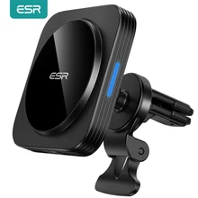 ESR-soporte magnético para cargador de coche inalámbrico, para iPhone 12 Pro Max, cargador inalámbrico de carga rápida, soporte para teléfono de coche