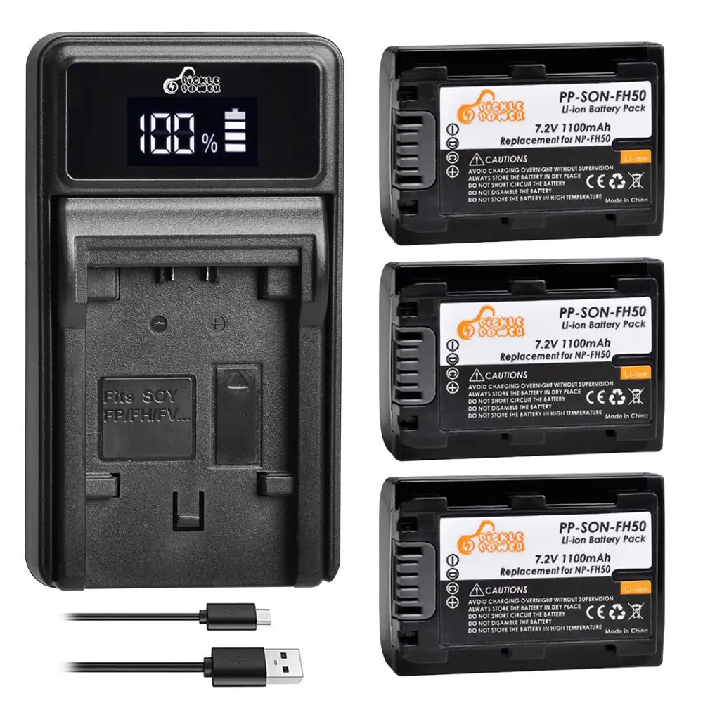 NP FH50 FH40 аккумулятор + светодиодное зарядное устройство для Sony HX1 HX100 HX200 A230 A290 A330 A390