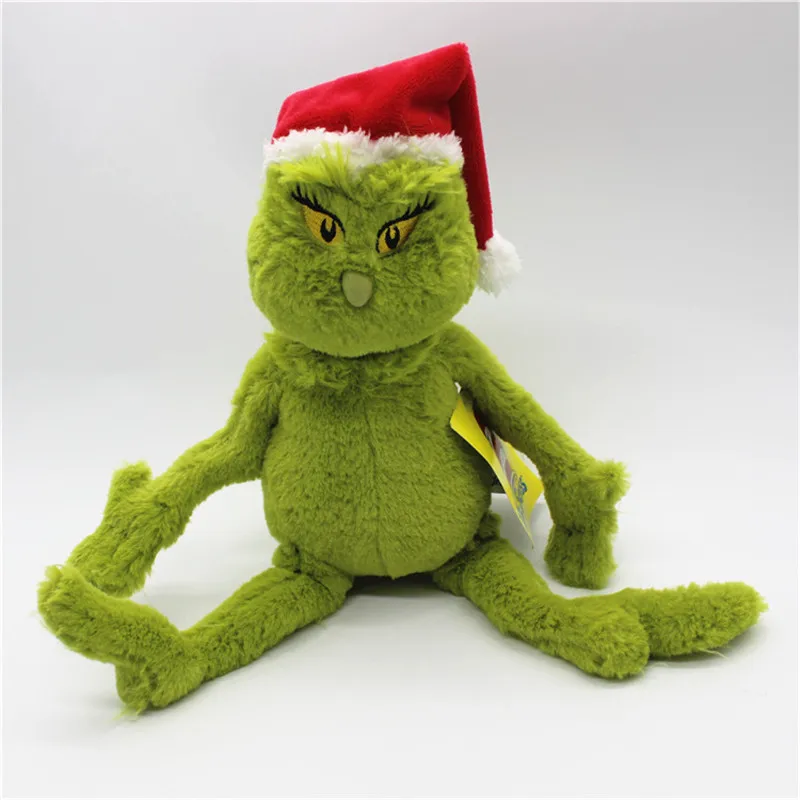 1 шт. 35 см Высокое качество происхождения Dr Seuss Grinch плюшевые игрушки мягкие плюшевые игрушки лучший рождественский подарок