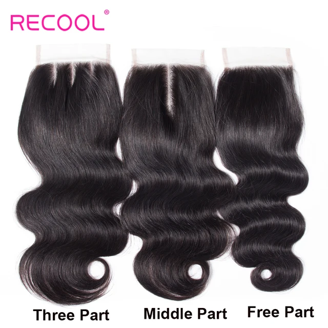 Recool Hair Body Wave Bundles With Closure Remy Hair 6x6 and 5x5 Bundles With Closure Peruvian Recool Hair Body Wave Bundles With Closure Remy Hair 6x6 and 5x5 Bundles With Closure Peruvian Human Hair 3 Bundles With Closure