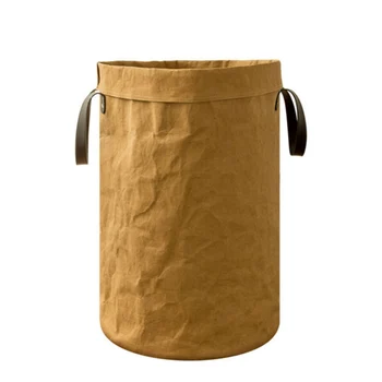 

Collapsible Laundry Basket Tall Round Hamper Storage Bag with Handle for Toy Clothes DTT88