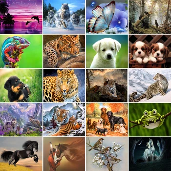 

Round Drill DIY Diamond Painting 3D Embroidery Cross Stitch 5D Home Decor art Gift Diamond Mosaic Animal