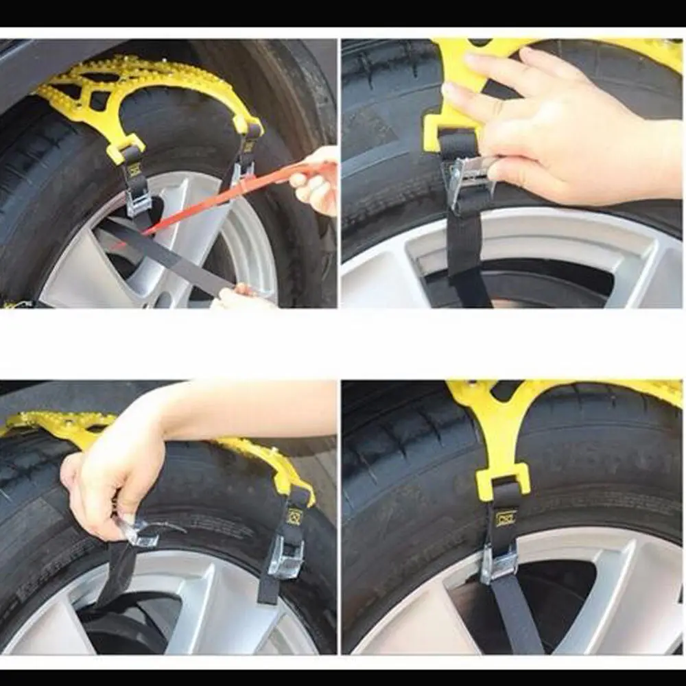 Universal Winter Car Motorhome 145~295mm Width Wheel Anti-Slip TPU Chain