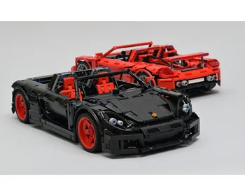 

ing Building Block Technology Supercar Racing Porsche Carreraing GT - Red Static Display Assembled Toy Boy Birthday Present
