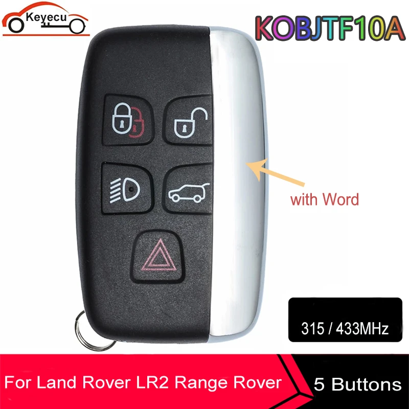 KEYECU дистанционный смарт ключ-брелок 315 МГц/433 МГц для Land Rover LR2 LR4 Range Evoque Sport 2012 2013 2014