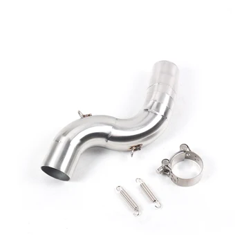 Slip On Motorcycle Exhaust Mid Link Pipe Stainless steel Exhaust System For Kawasaki zx6r zx636 2004-2008 year