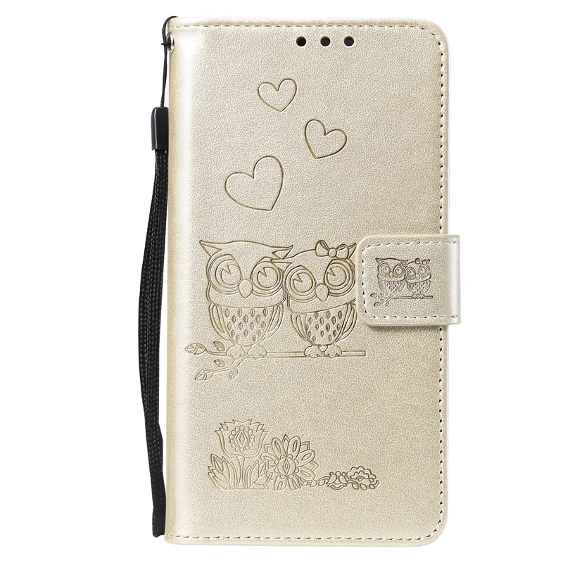 xiaomi leather case custom Cute Love Owl Leather Flip Book Cover For Xiaomi Redmi Note 9S 7 8 9 Pro Max 9A 9C 8A Wallet Case Shell Card Slots Cases Holder best flip cover for xiaomi Cases For Xiaomi