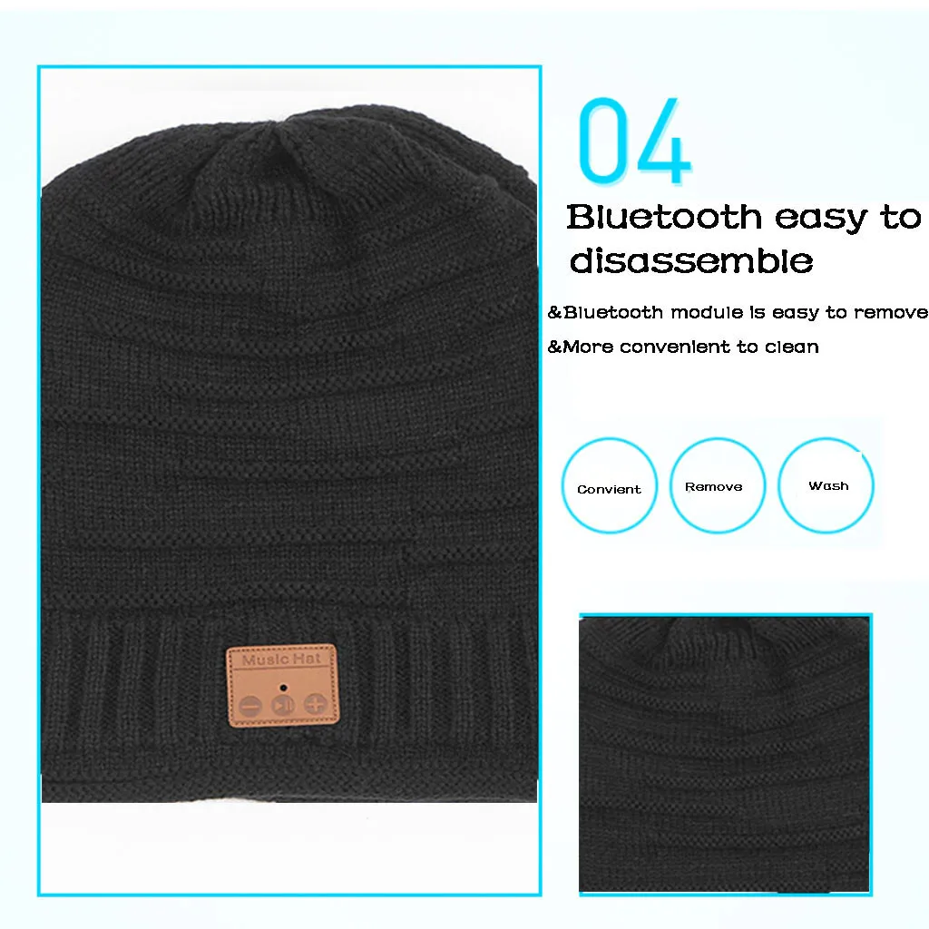 best selling products Bluetooth Beanie Hat Music Knit Hat Cap with Speakerphone Stereo Headphone support dropshipping