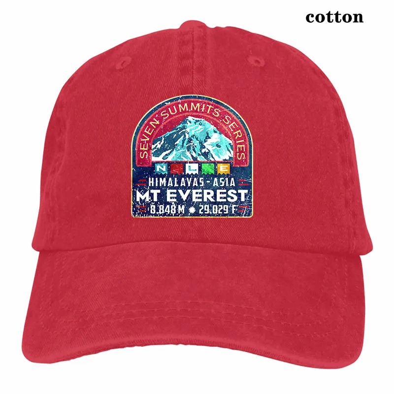 Семь саммитов серии MT EVEREST бейсбольная кепка для мужчин и женщин Кепка водителя грузовика модная Регулируемая Кепка - Цвет: 3-Red