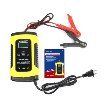 

12V 5A Motorcycle & Car Automatic Intelligent Battery Charger, EFB AGM GEL Pulse Repair Battery Charger with LCD Display