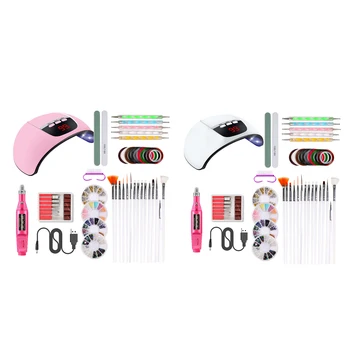 

Manicure Kit for Nail Art Nail Polisher with 36W UV Nail Lamp Nail Extension Set