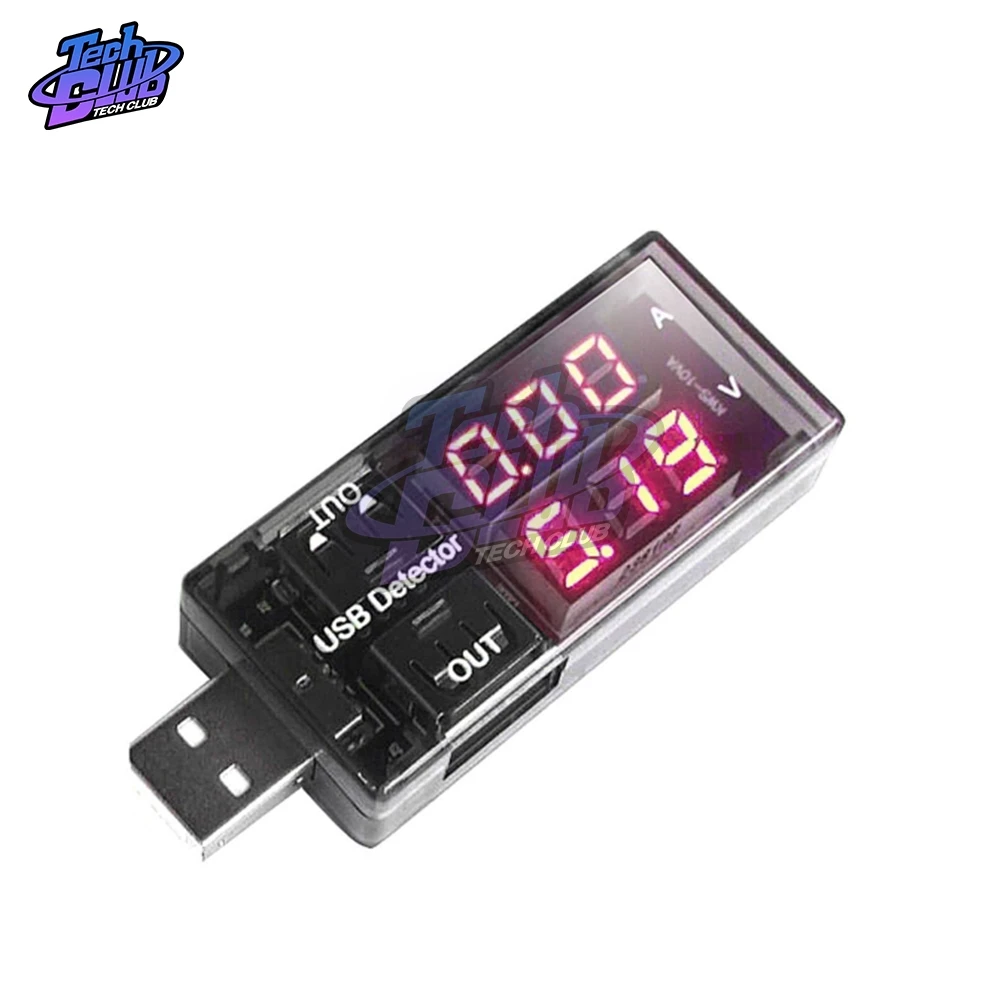 

Dual Digital LED Display USB Mobile Power Charging Current Voltage Tester Meter Mini USB Charger Doctor Voltmeter Ammeter