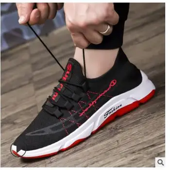 

2019 Slip-On Lightweight Mesh Men Shoes Casual Breathable Comfortable Walking Male Sneakers Tenis Feminino Footwear