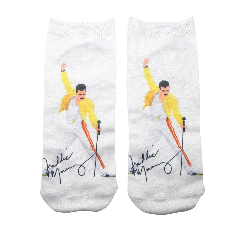 Freddie Mercury носки для мужчин и женщин повседневные Нескользящие дышащие удобные