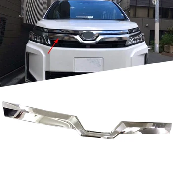 

ABS Chrome Front Emblem Garnish Trim Lower Car Styling Cover For Toyota Voxy R80 2017 Facelift Front Grille Grille Decoration