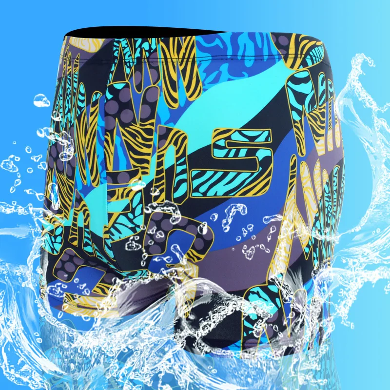 

Liaoning xing cheng wen quan Beach Fashion Korean-style Quick-Dry 3D Digital Direct Injection Chinlon Printed Men Boxer Swimming