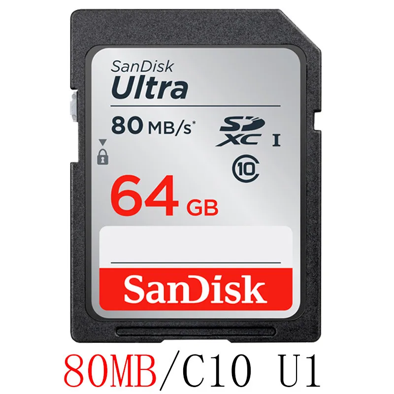 SanDisk Extreme Pro/Ultra карта памяти 32 64 128 ГБ U3/U1 SD карта 32 Гб 128 Гб 64 Гб 256 ГБ 512 Гб 16 Гб флэш-карта SD память SDXC SDHC - Емкость: SDUNC-064G