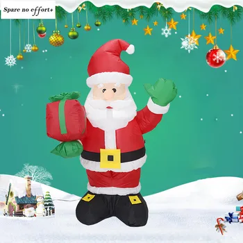 

Christmas Inflatable Santa Claus Gift Bag Old Man Decorations Courtyard layout Party Toys Courtyard Art Decoration New Year