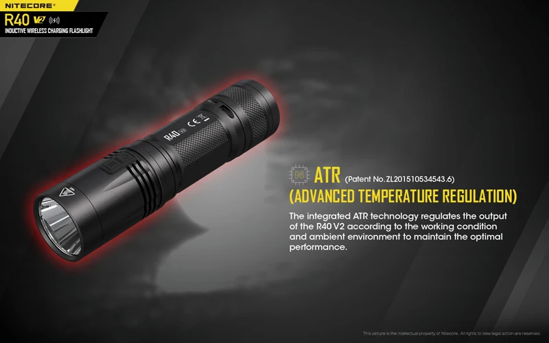 NITECORE R40 V2 Wireless Charging Flashlight (18)