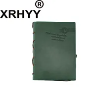 XRHYY дневник на резинке ключ Ретро винажные классические кожаные блокноты(зеленый