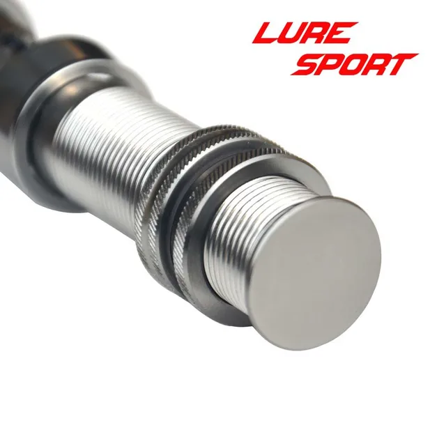 LureSport 2pcs Fly Reel seat Aluminum body Carbon Tube Fishing Rod Building Component Repair Pole DIY Accessory With End Cap
