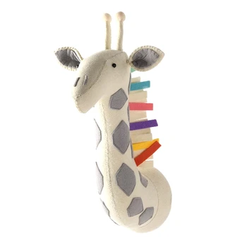 

Baby Room Decor Animal Heads Wall Hanging Decor for Children Nursery Bedroom Decoration Soft Install Game House B