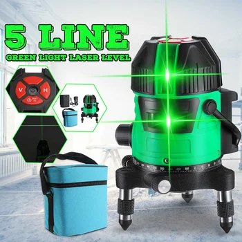

5 Lines Laser Level Digital 4D Self-Leveling 360 Horizontal And Vertical Cross Super Powerful Green Laser Beam Line