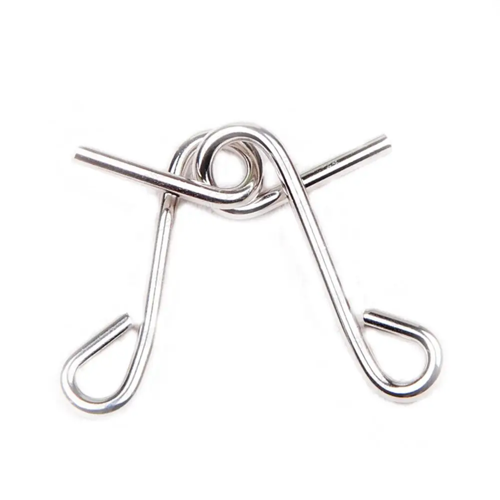 low cost  Kuulee 8Pcs Mental 9 Ring Puzzle Toys Intelligence Buckle Lock Brain Teaser Wire Puzzles Xmas Kids 