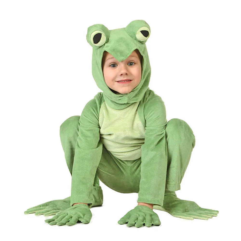 80cm-190cm Adults Kids Frog Cosplay Costumes for Hallowen Party Parent-child Show Animals Jumpsuit 80cm-190cm Adults Kids Frog Cosplay Costumes for Hallowen Party Parent-child Show Animals Jumpsuit