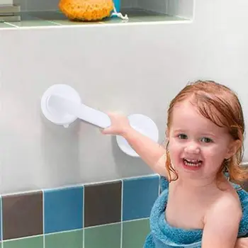 

Bathroom Suction Cup Anti Slip Handrail Shower Grab Non-slip Handle Rail Grip Toilet Safety Helping Handrail for Elders and Kids