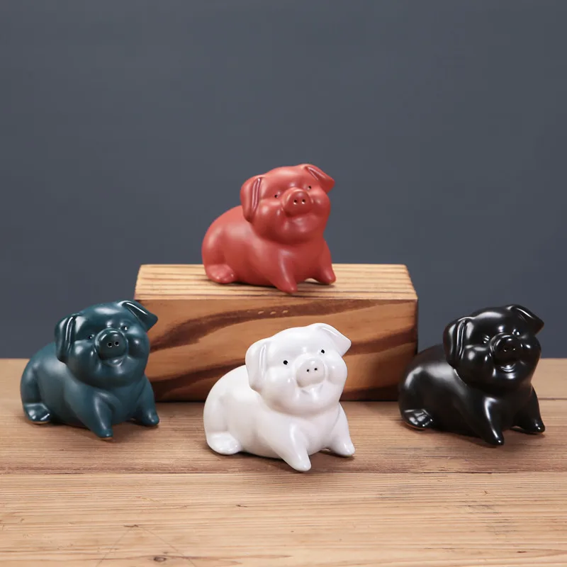 WILD BOAR SCULPTURE Statue Animalier Sanglier Cochon Lemanceau Craquele