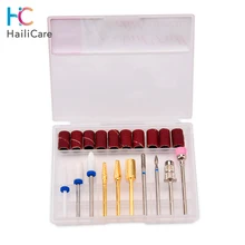 10 шт./лот сверло для ногтей роторное сверло для кутикулы чистые электрические сверла для маникюра и педикюра аксессуары для сверл фрезы для ногтей напильники