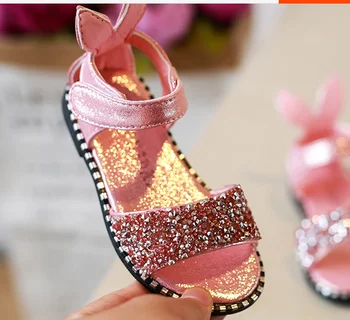 

Children Shoes Toddler Baby Girls Princess Sandals Kids Summer Party Wedding Glitter Rabbit Sandalias School Casual Shoes
