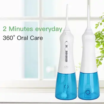 

1PC Oral Irrigator Dental Portable Water Flosser Tips USB Rechargeable Water Jet Flosser IPX7 Waterproof for Cleaning Teeth