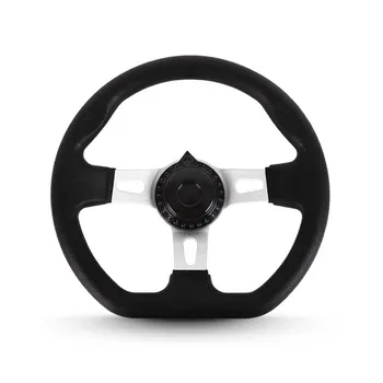 

270mm Accessories PU Foam Interior Universal Durable Hardware With Holes 3 Spokes For Go Kart Steering Wheel Vehicle Classic