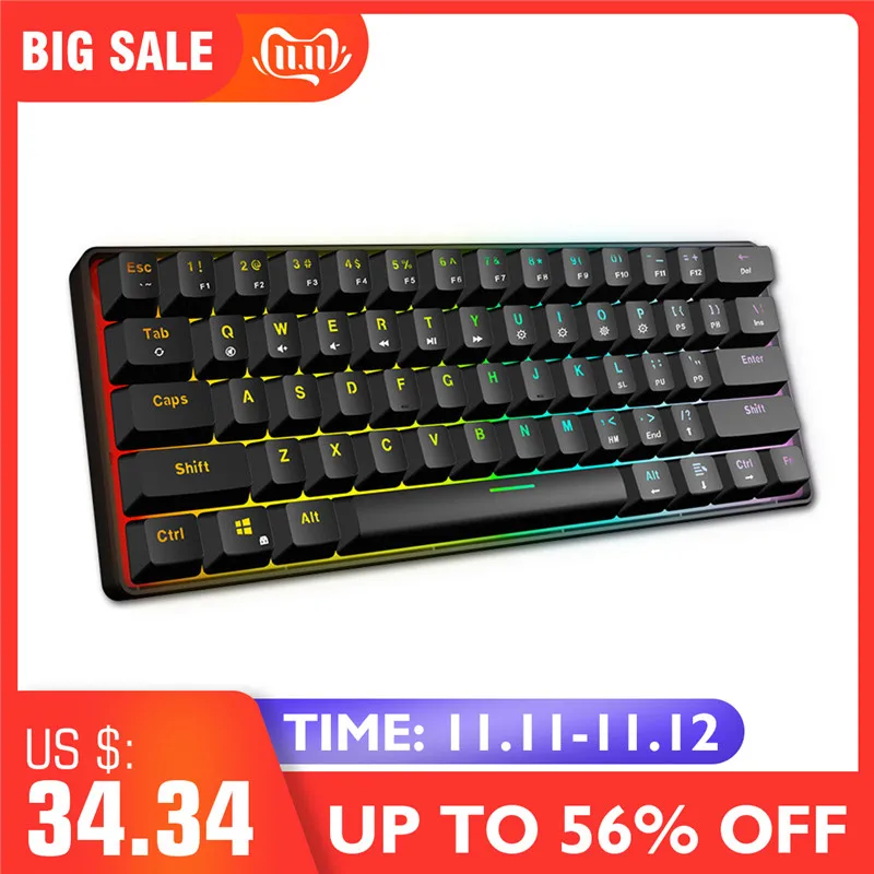 Achat Gateron Switch jeu rvb clavier mécanique axe optique peut être inséré câble axe mécanique 61 jeux de touches