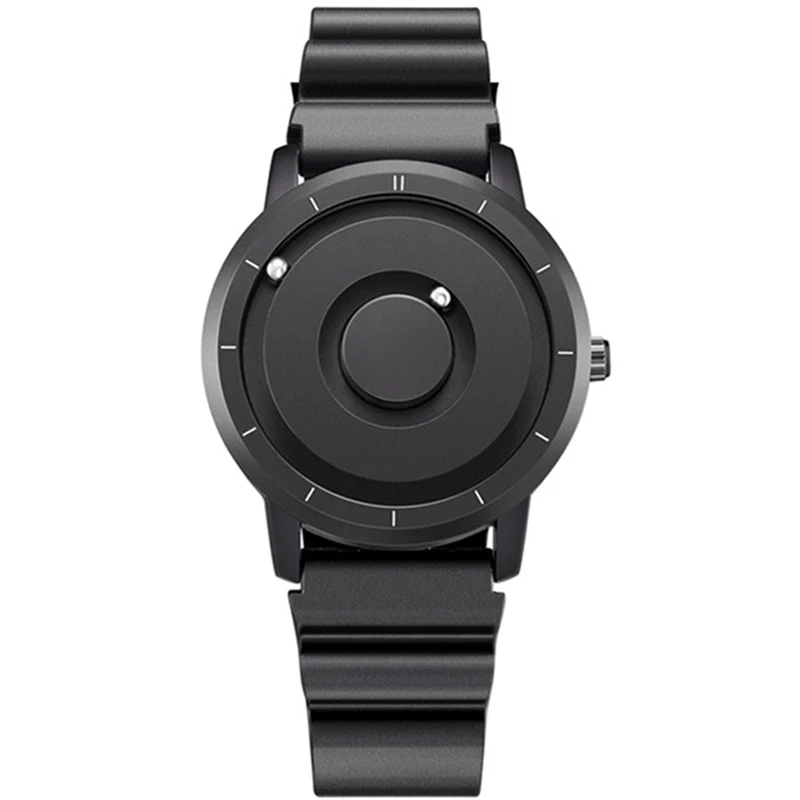 EUTOUR Magnetic Ball Dial Men's Personality Creative Fashion Casual Watch Fashion Black Technology Cool Concept Borderless Desig