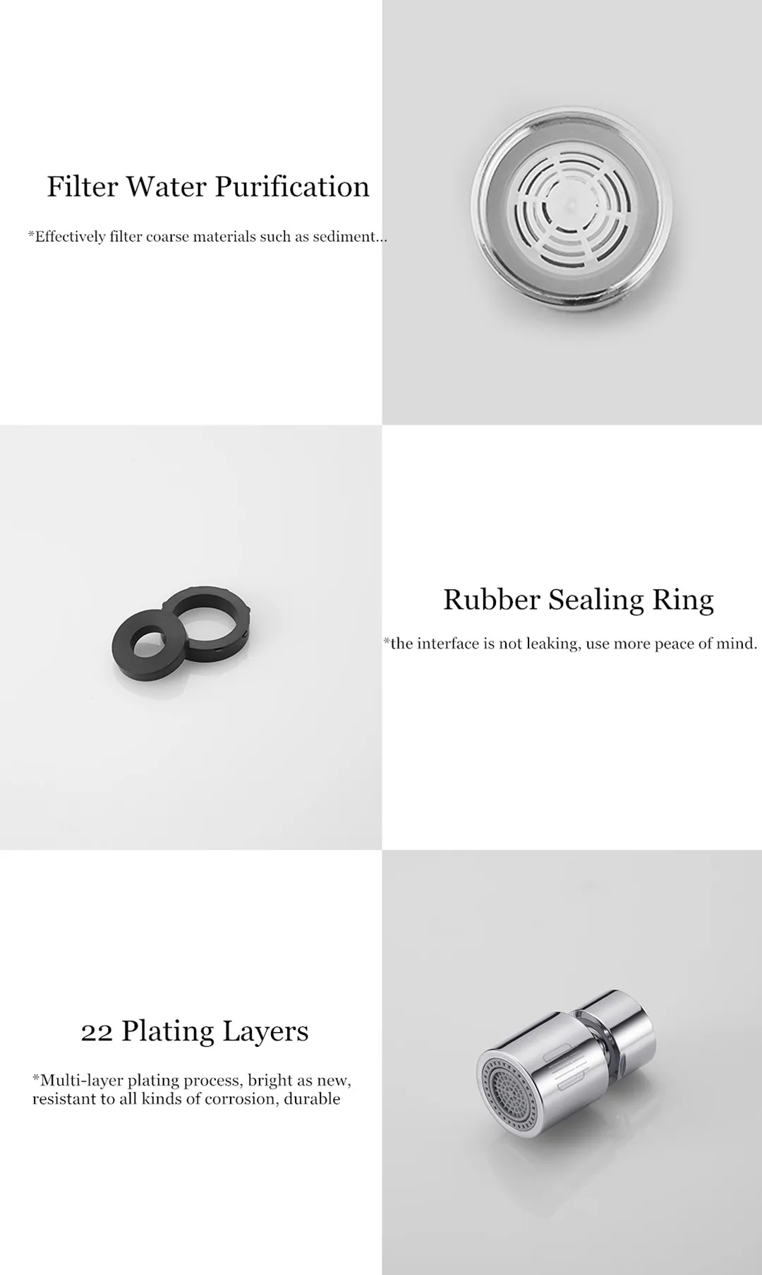 DXSZ001-1 Kitchen Faucet Bubbler 360-Degree Double Modes 2-flow Splash-proof from Xiaomi youpin DXSZ001-1 Kitchen Faucet Bubbler 360-Degree Double Modes 2-flow Splash-proof from Xiaomi youpin