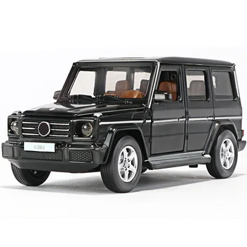 

1:32 High Simulation Metal G350D Off-road Vehicle Alloy Sound And Light Pull Back Door Can Open Children's Toy Model