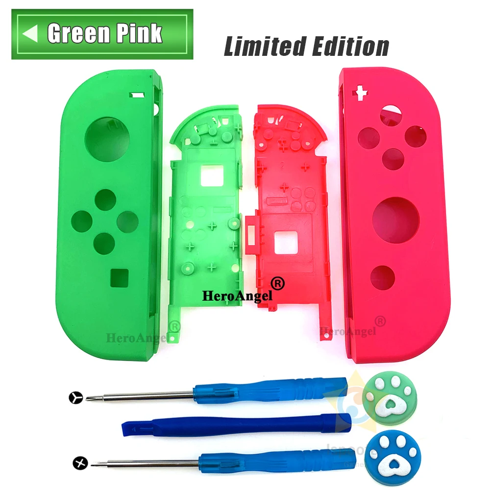 Прозрачный корпус для контроллера Nintendo Switch NS Joycon сменный самостоятельной сборки