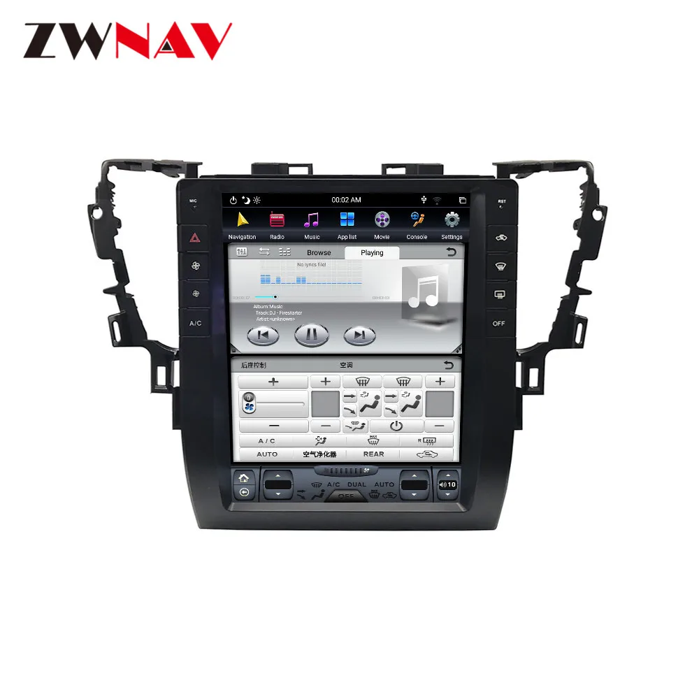 Perfect Android 9.0 Car GPS Navigation For Toyota Alphard 2015-19 head unit multimedia autoradio tape recorder no DVD player Tesla style 13