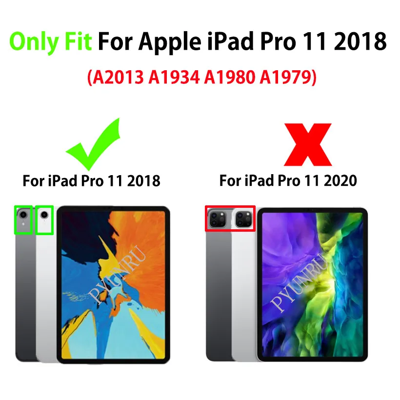 Чехол для iPad Pro 11 &quot(2018) умный чехол нового дюймов 2018 складной подставка с принтом